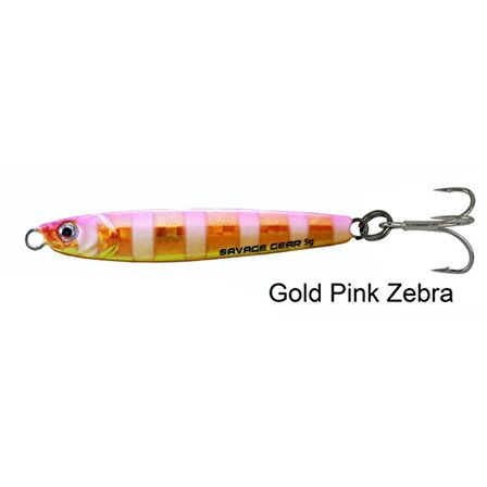 Savage Gear 3D Slim Minnow Jig 5 Gr 4,6 Cm Gold Pink Zebra