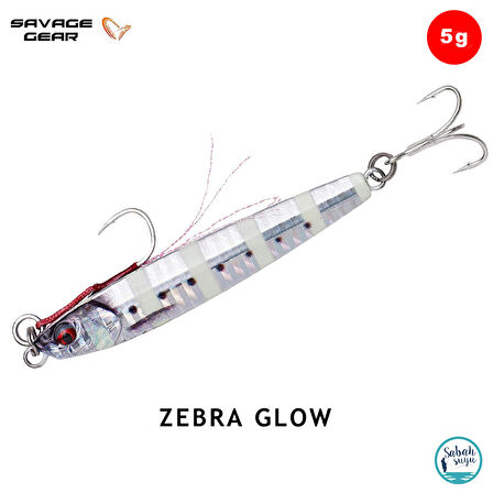 Savage Gear 3D Jig Minnow Baby Jig 5gr 4.6cm Zebra Glow