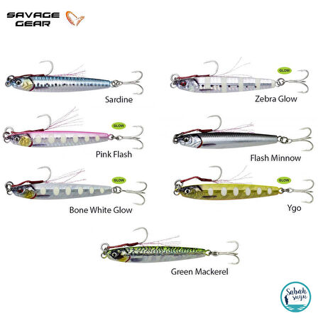 Savage Gear 3D Jig Minnow Baby Jig 5gr 4.6cm Zebra Glow