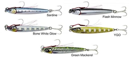 Savage gear 3D Jig Minnow 5 gr 4,6 cm Suni Yem Savage gear-Bone White Glow