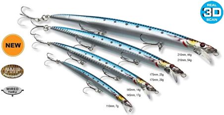 Savage gear Jerk Minnow 145 mm 17 gr Sınkıng Suni Yem Savage gear-Zebra Glow