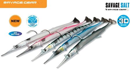 Savage gear Needlefish Pulsetail 2+1 14 cm 12g Suni Yem Savage gear-Pink Silver