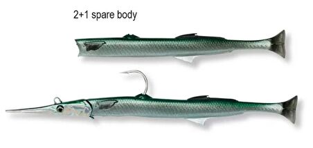 Savage gear Needlefish Pulsetail 2+1 23 cm 55g Suni Yem Savage gear-Barracuda