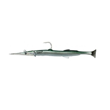 Savage Gear Needlefish Pulsetail 2+1 30 cm 105gr Green Silikon Zargana Sahtesi