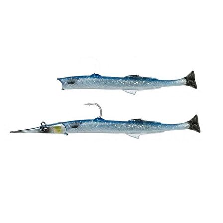 Savage Gear Needlefish Pulsetail 2+1 30 cm 105gr Blue Silikon Zargana Sahtesi