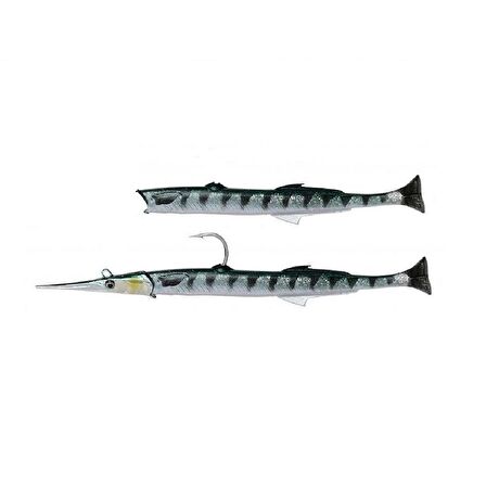 Savage gear Needlefish Pulsetail 2+1 30 cm 105gr Barracuda Silikon Zargana Sahtesi