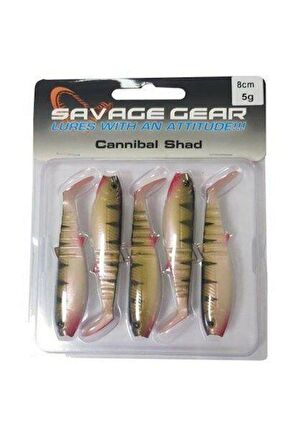 Savage gear Cannibal 8cm 5 Adet Suni Yem Perch