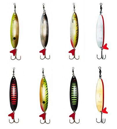 Dam Effzett Standard Spoon Slim 5 cm 8 gr Sinking Kaşık Dam-Black-Orange UV