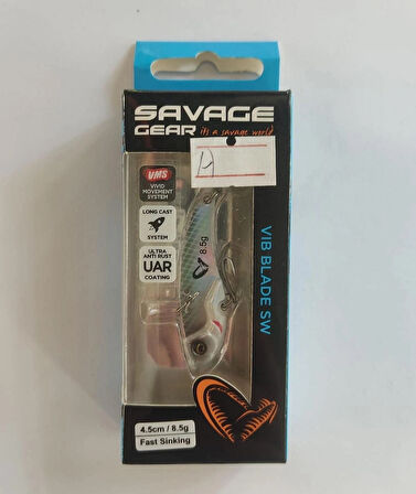 SAVAGE GEAR 3D VIB BLADE4.5 CM ,8.5 GR PEARL WHİTE  BALIK YEM