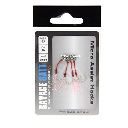 Savage Gear Micro Assist Single no:6 4lü