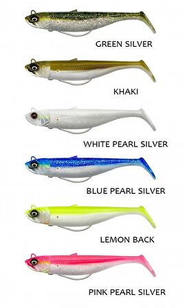 Savage Gear Savage Minnow Weedless 12.5 cm 28 gr 2+1 Savage gear-Blue Pearl Silver