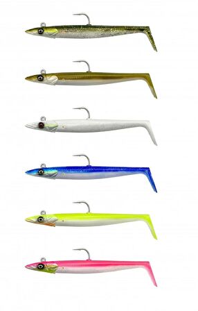 Savage Gear Sandeel V2 14 cm 33 gr 2+1 Savage gear-Pink Pearl Silver