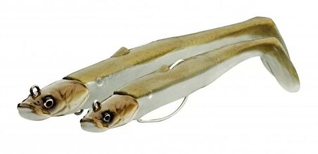 Savage Gear Sandeel V2 Weedless 11.5 cm 22 gr 2+1 Savage gear-Khaki