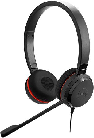 Jabra Evolve 20 Duo Special Edition Deri Kulak Üstü Kulaklık