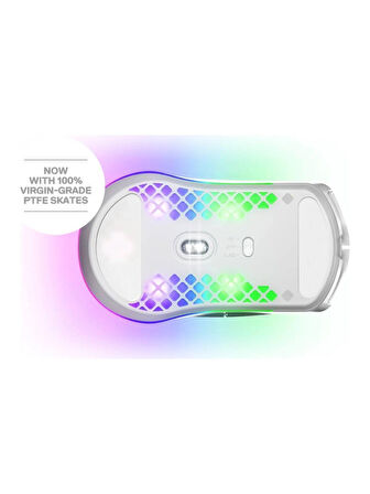SteelSeries Aerox 3 2022 RGB Kablosuz Beyaz Gaming Mouse(OUTLET)