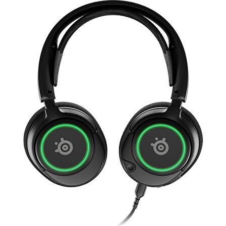 Steelseries Arctis Nova 3 Multi-System Oyun Kulaklığı — Hi-Fi Sürücüler — 360° Uzamsal Ses — Rgb Işıklar — Clearcast Gen 2 Mikrofon — Pc, Ps5, Ps4, Switch