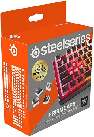 SteelSeries PrismCaps Siyah Tuş Takımı UK