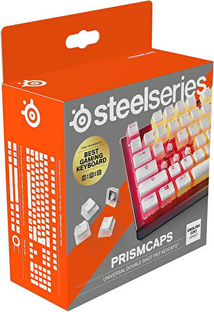 SteelSeries PrismCaps Çift Taraflı Tuş Seti, Mekanik Klavye Uyumlu