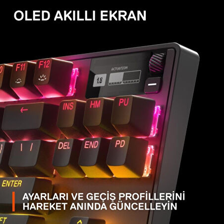 SteelSeries Apex Pro TKL RGB İngilizce Kablolu Mekanik Oyuncu Klavyesi - Teşhir