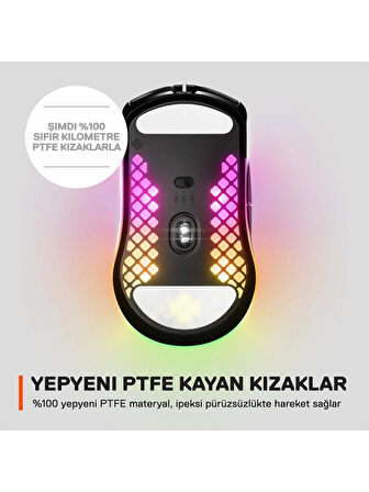 SteelSeries Aerox 3 2022 Onyx Kablosuz Gaming Mouse(OUTLET)