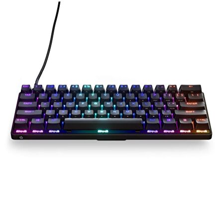 Steelseries Apex 9 Mini Mekanik Oyun Klavyesi – Optik Tuşlar – Kompakt %60 Tasarım – RGB – PBT Tuş Başlıkları – Usb-C – Değiştirilebilir Tuşlar