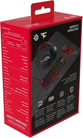 Steelseries Aerox 3 Wireless Faze Clan Edition Gaming, Kablosuz