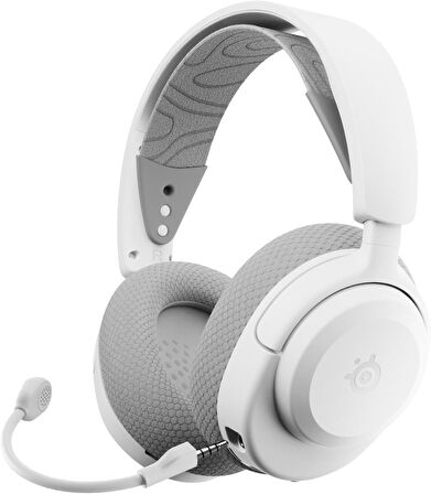 SteelSeries Arctis Nova 3P Wireless Beyaz Gaming Kulaklık - Mobil Uygulama ile Kontrol - 40 Saat Pil Ömrü PS5, PS4, PC, Switch, Mobil Uyumlu
