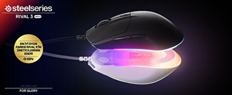 Steelseries Rival 3 Gen 2 RGB Kablolu Gaming Mouse Siyah