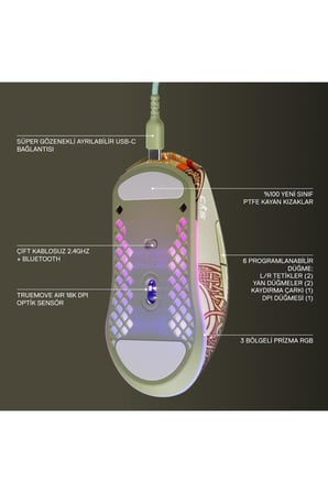 SteelSeries CS2 Dragon Lore Edition Şarjlı Optik Kablosuz Oyuncu Mouse Teşhir