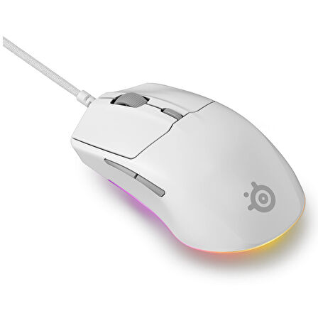 SteelSeries Rival 3 Gen 2 SSM62516 Optik 6 Tuş 8500DPI Beyaz Kablolu Gaming (Oyuncu) Mouse