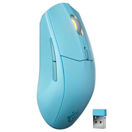 SteelSeries Rival 3 Gen 2 Kablosuz 62526 Optik 6 Tuş 8500DPI Aqua Kablolu Gaming (Oyuncu) Mouse
