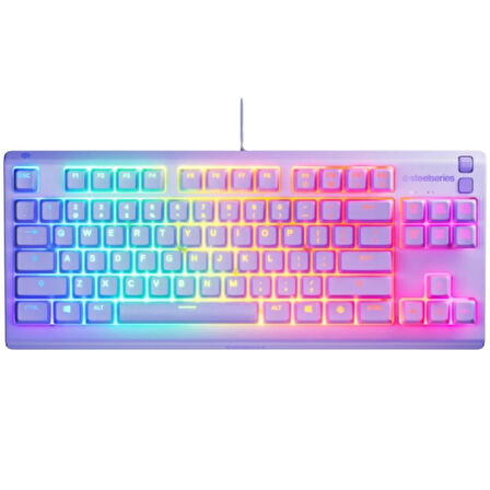 SteelSeries Apex 3 TKL TR Q RGB Membrane Kablolu Lavender Gaming (Oyuncu) Klavye