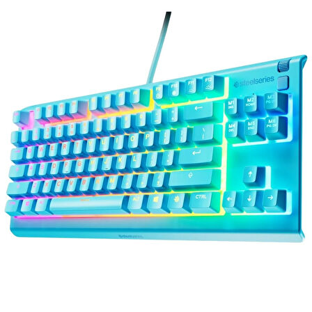 SteelSeries Apex 3 TKL TR Q RGB Membrane Kablolu Aqua Gaming (Oyuncu) Klavye