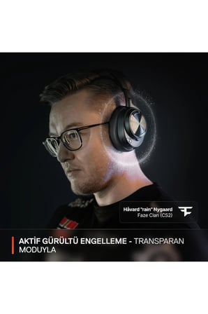 SteelSeries Arctis Nova Pro Wireless ETAIL BOX Kablosuz Gaming Oyuncu Kulaklığı -Siyah