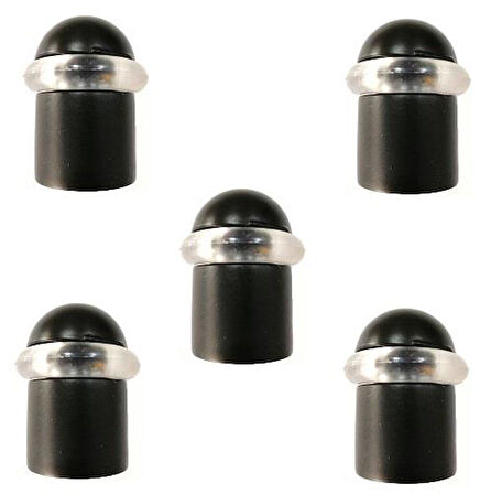 Kapı Tamponu Contalı Yere Montaj Siyah - 5 Adet