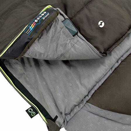 Outwell Contour Supreme Yazlık & Kışlık Taraflı -20°C Uyku Tulumu Coffee