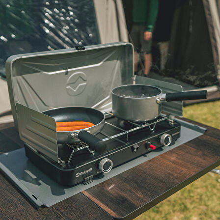 Outwell Katmai Duo Stove Çift Brülörlü Kompakt Portatif Ocak
