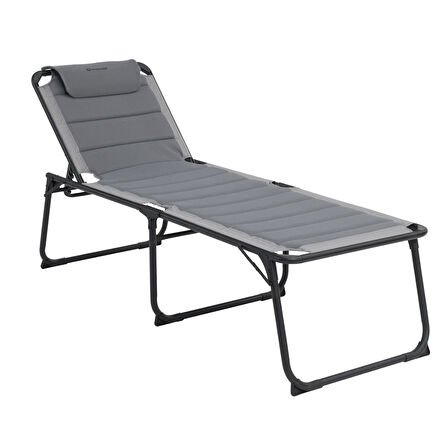 Outwell Samoa Premium Ultra Konforlu 5 Pozisyonlu Katlanır Şezlong Grey