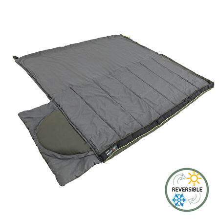 Outwell Contour Yazlık & Kışlık Taraflı -13°C Uyku Tulumu Dark Olive Sol