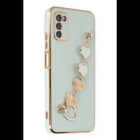 Samsung Galaxy A03S Kılıf Esila Silikon - Su Yeşili