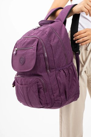 Unisex Ultra Hafif Çok Cepli Su Geçirmez Okul Seyahat ve Günlük Sırt Çantası