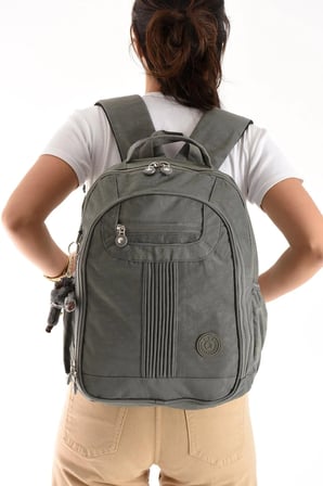 Unisex Klınkir Kumaş Ultra Hafif Orta Boy Su Geçirmez Okul,Günlük Ve Seyahat Sırt Çantası