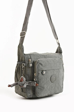 Çapraz Askılı Ultra Hafif Çok Cepli Omuz Çantası Klinkıl Kumaş