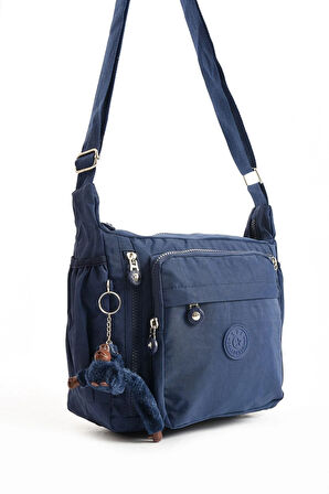 Çapraz Askılı Ultra Hafif Çok Cepli Omuz Çantası Klinkıl Kumaş