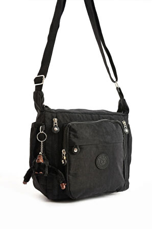 Çapraz Askılı Ultra Hafif Çok Cepli Omuz Çantası Klinkıl Kumaş