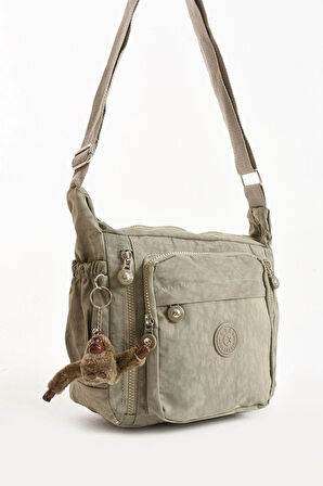 Çapraz Askılı Ultra Hafif Çok Cepli Omuz Çantası Klinkıl Kumaş