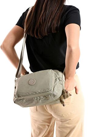 Çapraz Askılı Ultra Hafif Çok Cepli Omuz Çantası Klinkıl Kumaş