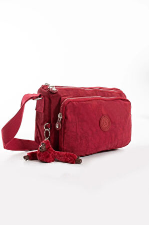 Çapraz Askılı Ultra Hafif Çok Cepli Omuz Çantası Klinkıl Kumaş