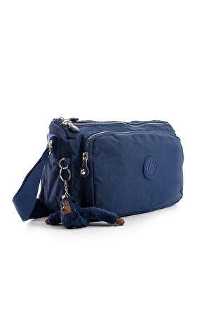 Çapraz Askılı Ultra Hafif Çok Cepli Omuz Çantası Klinkıl Kumaş