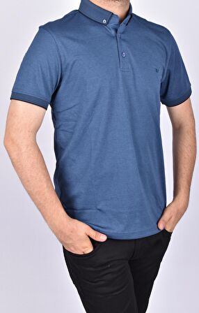 KML-R1000 POLO YAKA 50/1 MERSERİZE TİŞÖRT/LACİVERT-İNDİGO/L